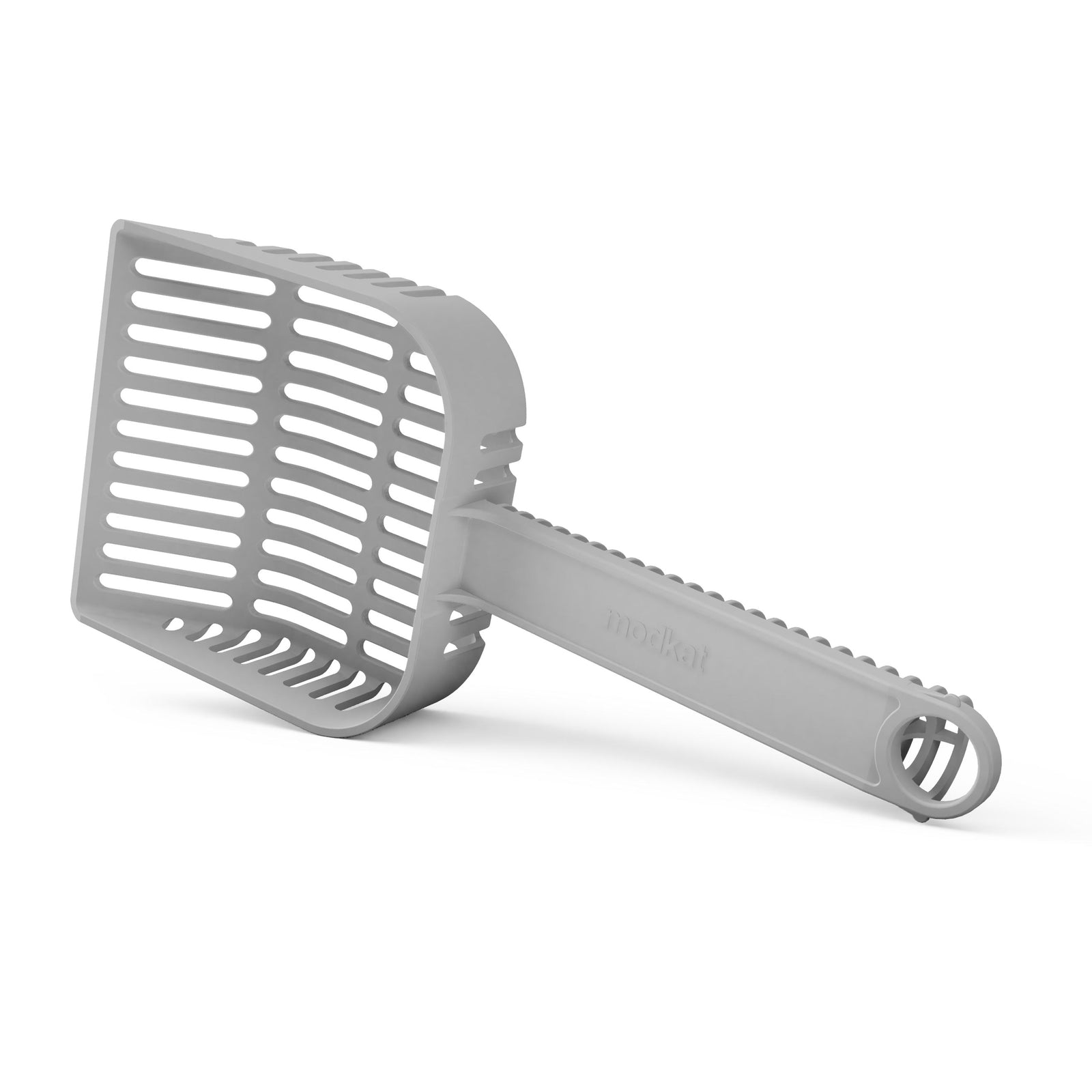 Flip slotted litter scoop