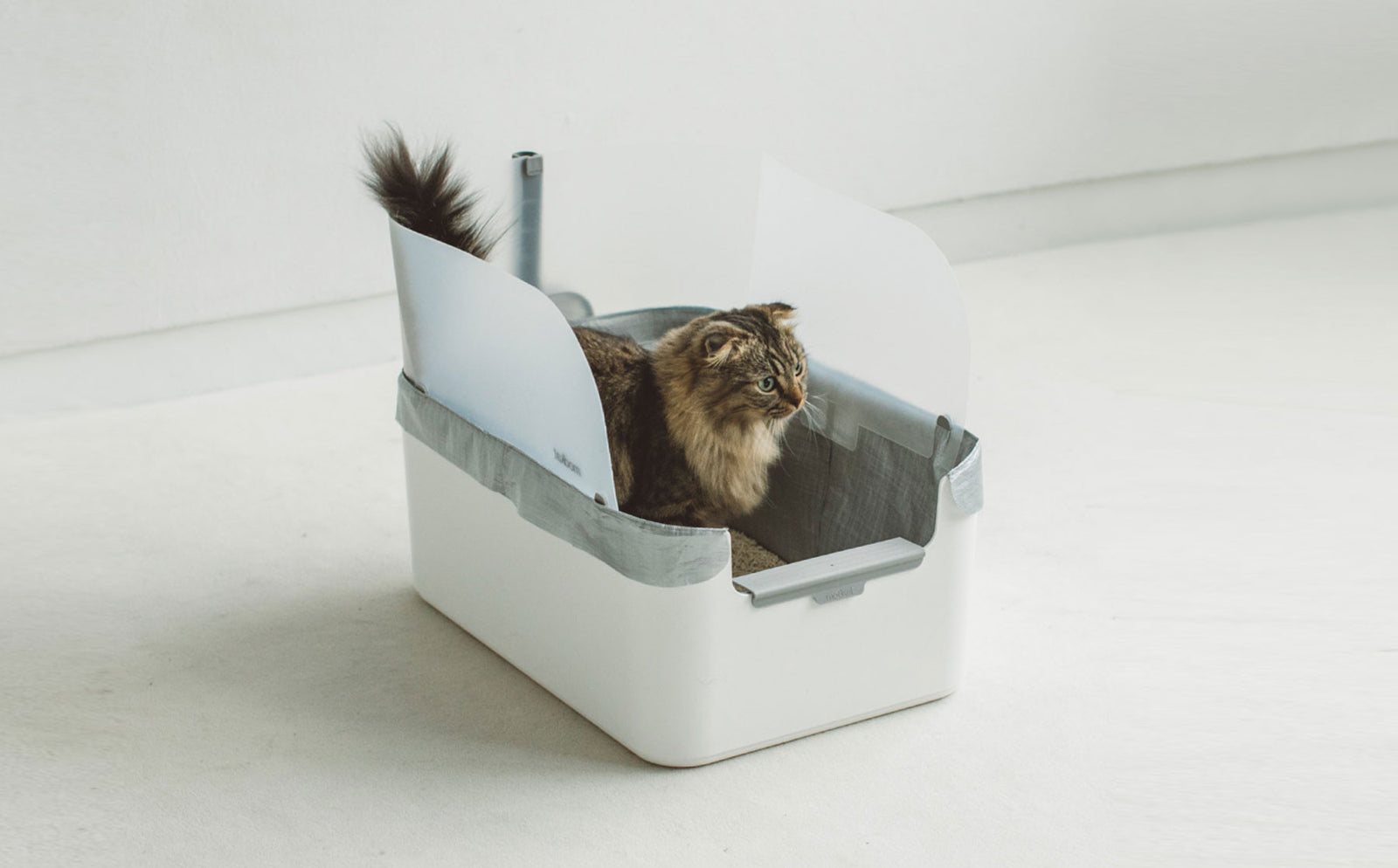 How to clean and sanitize your litter box splash guard. - Modkat