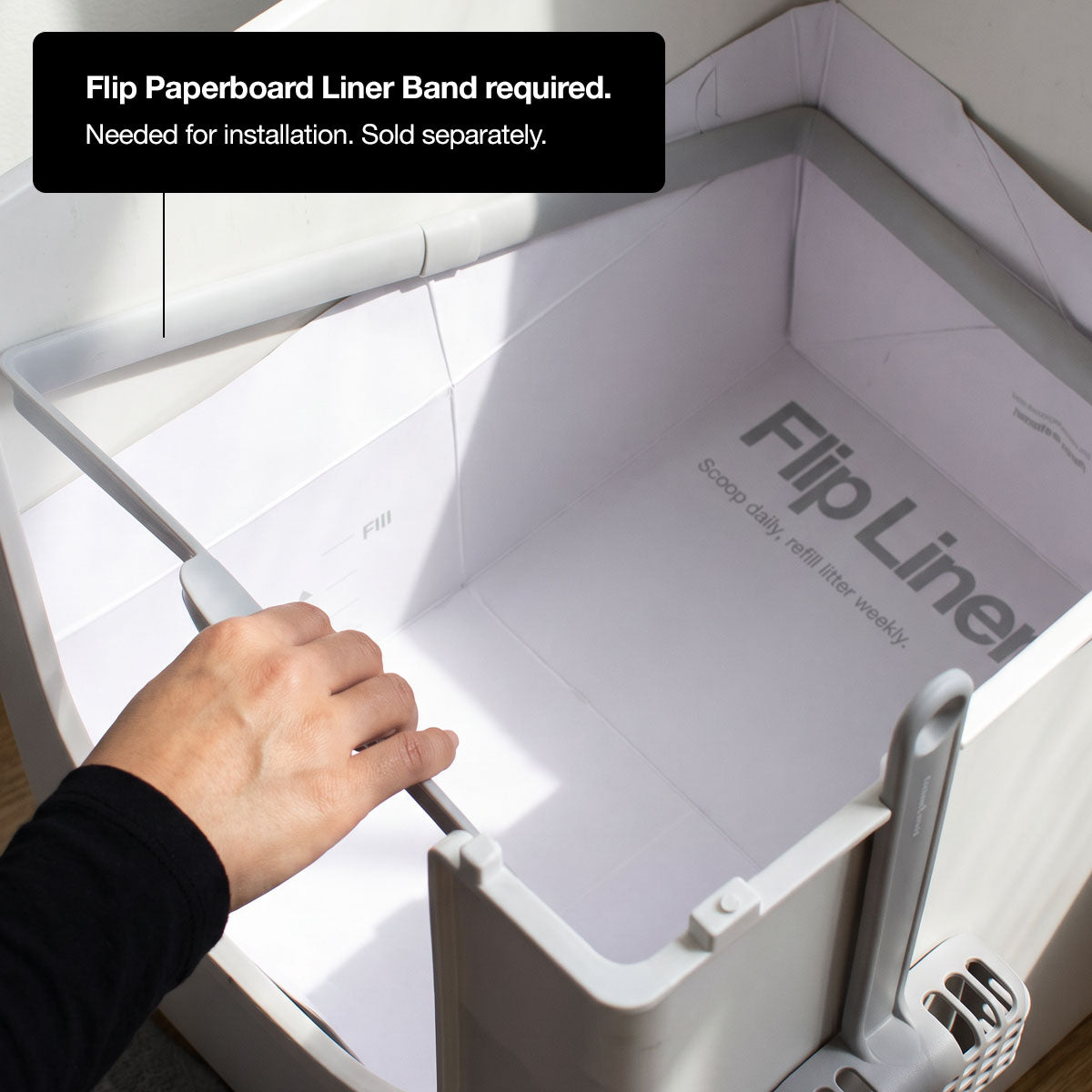 Modkat Flip paper liner band install