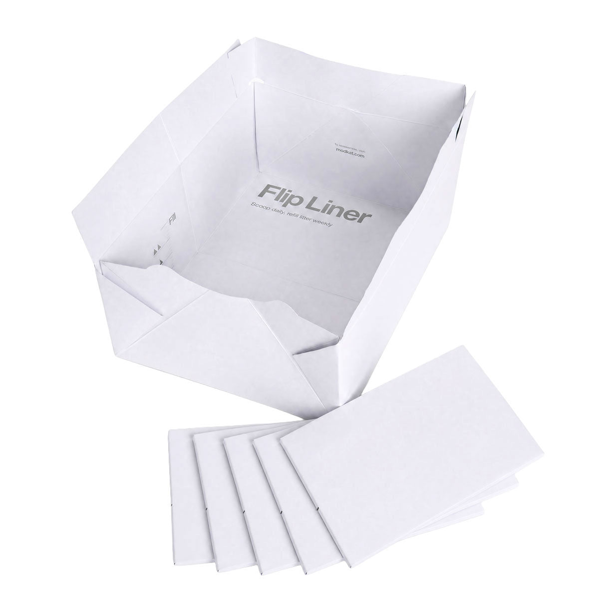Modkat Flip Paperboard Liners - 6 pack