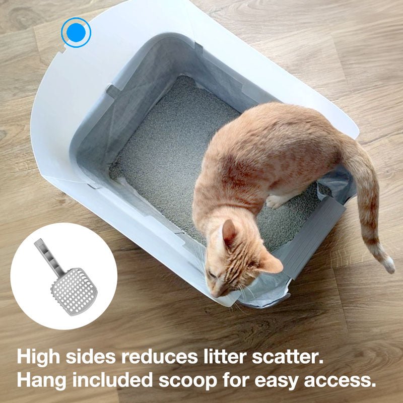 Modkat Litter Tray with at scratching litter