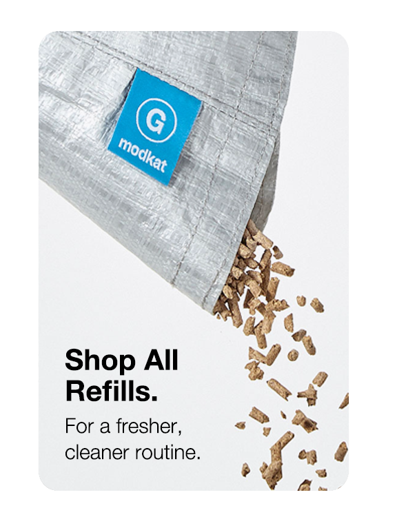 Shop all refills. Type G liner with litter pouring out of it