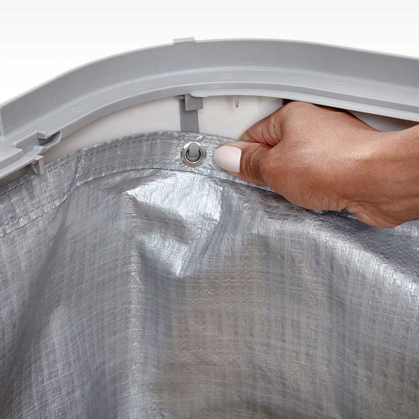 Modkat XL liner being installed on the interior hooks